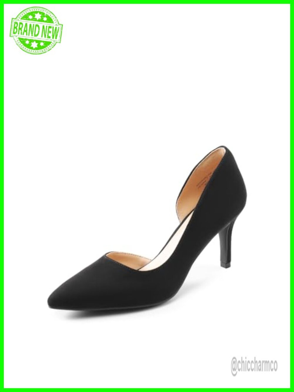 Dress High Heel Pumps Stiletto D'Orsay Shoes for Wedding Party - Microsuede